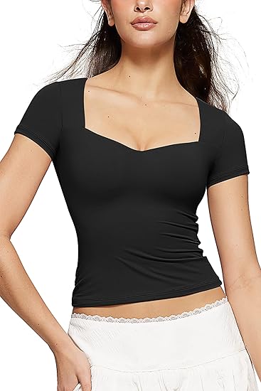 Square Neck Short Sleeve Shirts – OEAK Official